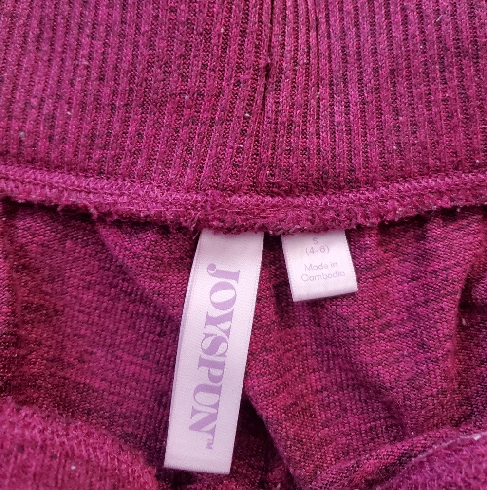 JOYSPUN Wide Leg Lounge Pajama Set Metallic Stitching S - Picture 10 of 12